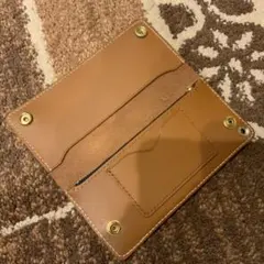 最終値下 未使用 シンプルで汚れにくいトラッカーウォレット ハンドメイド