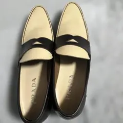 PRADA プラダ レザーコインローファー 6 1/2（25.5〜26cm）
