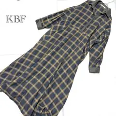 KBF ケービーエフ チェック柄 ロングワンピース フリーサイズ