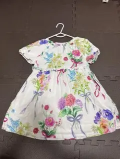 hakka kids 花柄ワンピース