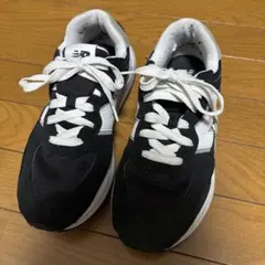 New Balance 57/40 スニーカー ブラック ホワイト 26.5cm