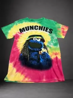 SESAME STREET MUNCHIES タイダイTシャツ ラスタのサムネイル