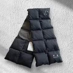 TAION タイオン　graniph グラニフ　ダウンマフラー　黒　ポケッタブル