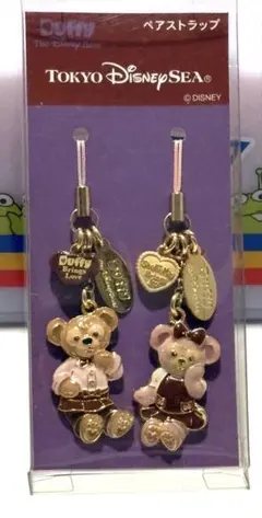 ダッフィー　シェリーメイ　 ディズニー　バレンタイン　ストラップ