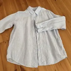 無印良品　リネン長袖シャツ Mサイズ