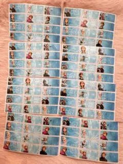 生活応援　防水お名前シール　アナ雪わずか　06