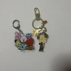 BT21 アクリルキーホルダー Butter セット