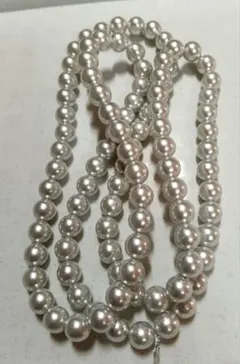 NO39、japan vintageプラパール8mm1連約75cm