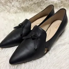 【美品】コールハーン ビオラ スキマー フラットシューズ ブラック 羊革24cm