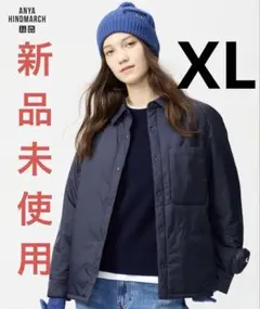 し*ん様 【定価￥8,990】アニヤ パフテックシャツジャケット ネイビー XL