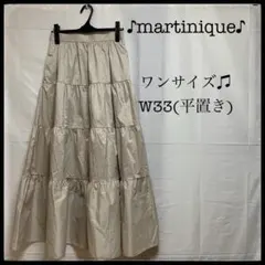 martinique マルティニーク ワンサイズ フレアスカート W33