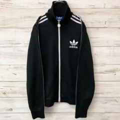 古着 adidas ベッケンバウアー トラックジャケット ブラック レア M 