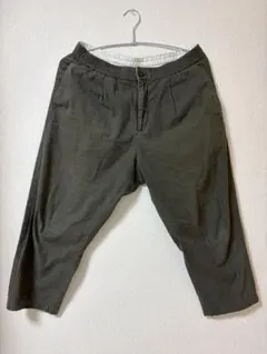 旅*人様 グローバル　ワーク　七分丈　カーキ イージーパンツ Lサイズ