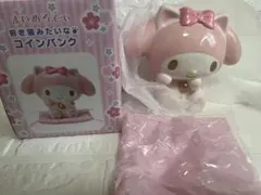 サンリオ　マイメロディ　招き猫貯金箱