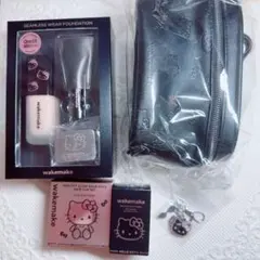 wakemake キティ コラボ ぬいぐるみ キーホルダー ポーチ セット非売品