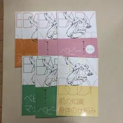 親子で楽しむ ベビーマッサージ ベビーヨガ 肌の知識 テキスト　7冊セット