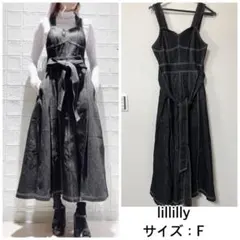 lillilly❤️デニム ロングワンピース　リルリリーのサムネイル