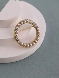 サークルブローチ パール 入園式 入学式 ワンポイント おしゃれ 上品