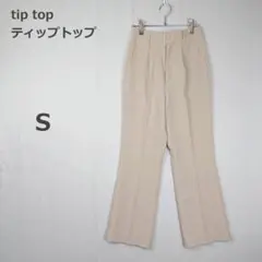 【ティップトップ】カジュアルパンツ フレア ウエストゴム カジュアル ベージュのサムネイル