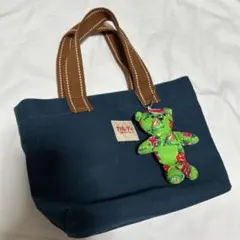 カルディKALDI台湾フェア　限定品トートバッグ　テディベアチャームセット