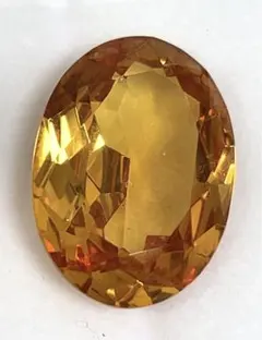 【大粒】天然シトリン　黄水晶　ルース　オーバル　約25ct　ハンドメイドの材料に