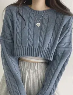 Dazy ショートニットセーター SHEIN