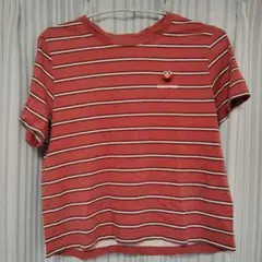 GU セサミストリート エルモ ボーダーTシャツ M