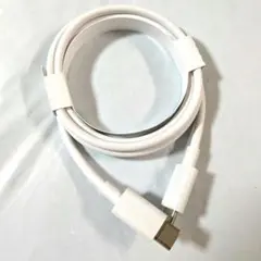 【新品未使用】純正 タイプC to C 充電ケーブル データ転送用 ホワイト