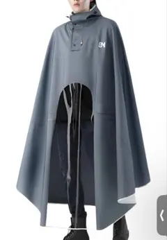 OSENLIGHTING 自転車用レインポンチョ グレー