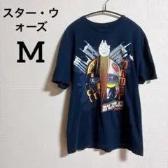 【M】スター・ウォーズ レベル Tシャツ ブラック