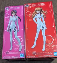 エヴァンゲリオン一番くじ　Ｂ賞アスカ未開封品　Ｄ賞マリ未開封品