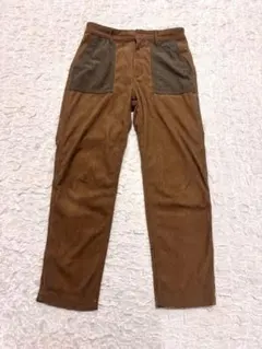 【FieldCore】　(L) コーデュロイ　ワイドパンツ　ブラウン　メンズ