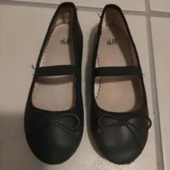 H&M ブラック バレエシューズ