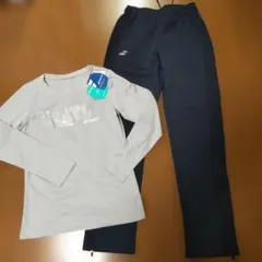 バボラ　Babolat 新品 長パンツと長袖Tシャツの2点セット　M