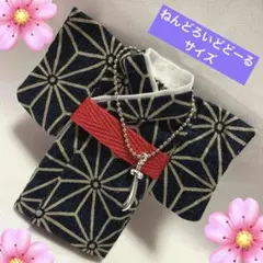 【ハンドメイド】ねんどろいどどーるサイズ和服 /着物+帯+剣チャーム/麻の葉②