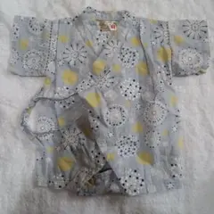 くろわっさん 花柄甚平 70cm