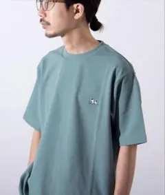 新品未使用 フレブル刺繍 カットジョーゼットTシャツ グリーン Mサイズのサムネイル