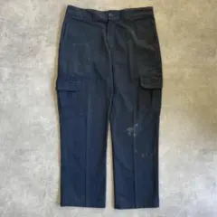 ディッキーズ 874 カーゴパンツ チノパン スラックスM 紺 12602