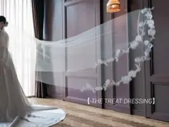 【新作】正規店　トリートドレッシング　ウェディングベール　刺繍ロング