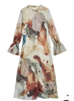 アメリ UNDRESSED AMELIA INK ART DRESS M