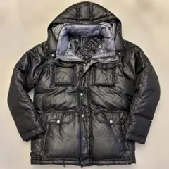 【終了間近】LANVIN en Bleu ダウンジャケット ブラック×シルバー