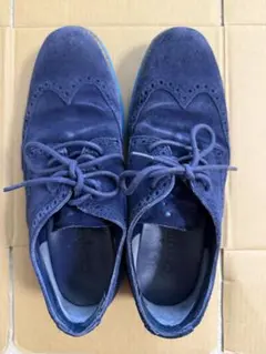 Cole Haan スエード ウィングチップ ネイビー メンズのサムネイル