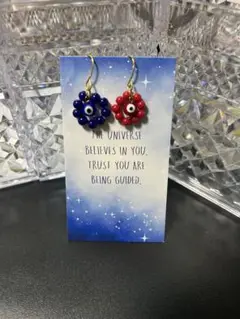 39 ナザールボンジュウ　ピアス　フープ