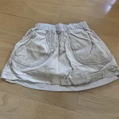コーデュロイ スカート ベージュ 90