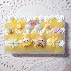 ホイップデコ 小物ケース カードケース 白 黄色