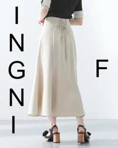 プロフ必読INGNI バックレースアップマーメイドスカート／Ｂ　F