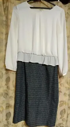 ドッキングワンピース　セレモニー、お出かけ　38サイズ　OPAQUE.CLIP