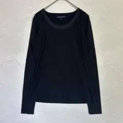 【シルク混】バナナリパブリック カットソー ロンT 黒 XS ブラック　絹のサムネイル