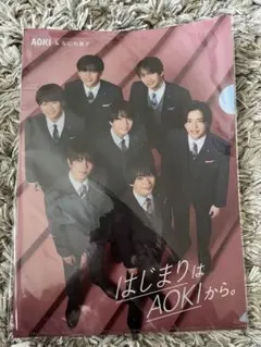 浪花男子 AOKI 透明文件夾