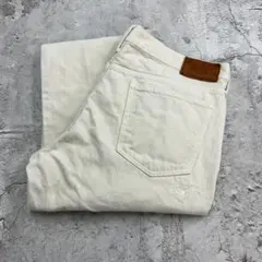 s*g様 ポロラルフローレン　デニムパンツ　ジーンズ　ボトムス　古着　アイボリー